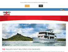 Tablet Screenshot of fragatayachtgalapagos.com